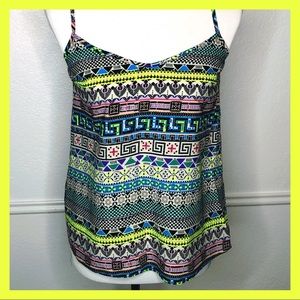 [miss selfridge] geometric multi-color tank top